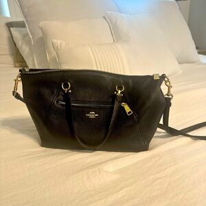 Coach Women’s Prairie Satchel Crossbody Leather Bag - Black